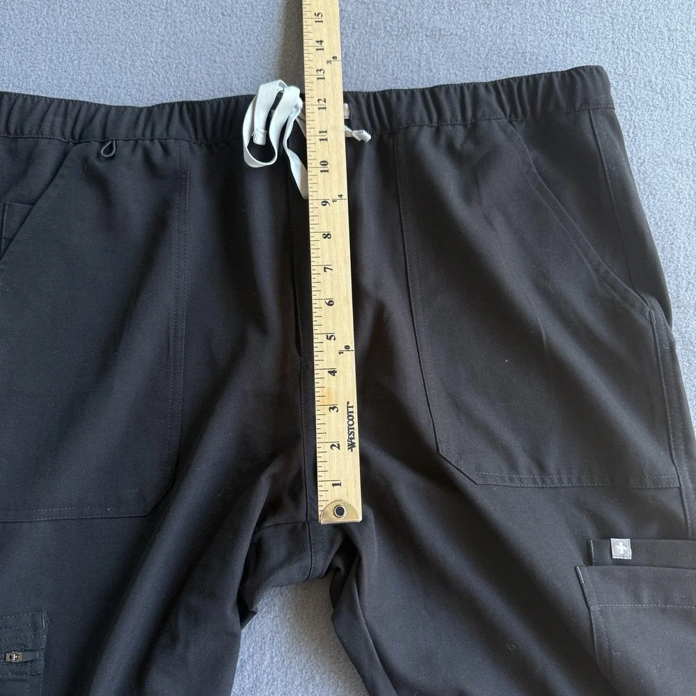 FIGS Pants Mens XL Black Cairo Cargo Scrub Technical Collection Workwear Stretch